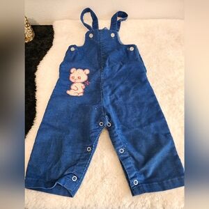 Vintage Health-Tex Blue Corduroy Overalls